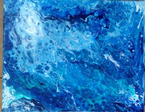 Wasser, Acryl, 40 x 50 cm
